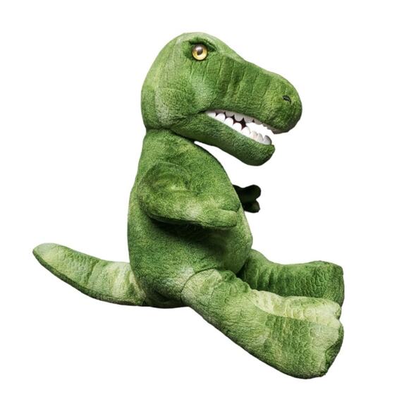 Build A Bear Green T Rex Tyrannosaurus King Dinosaur Plush Stuffed Animal BABW - Picture 1 of 9